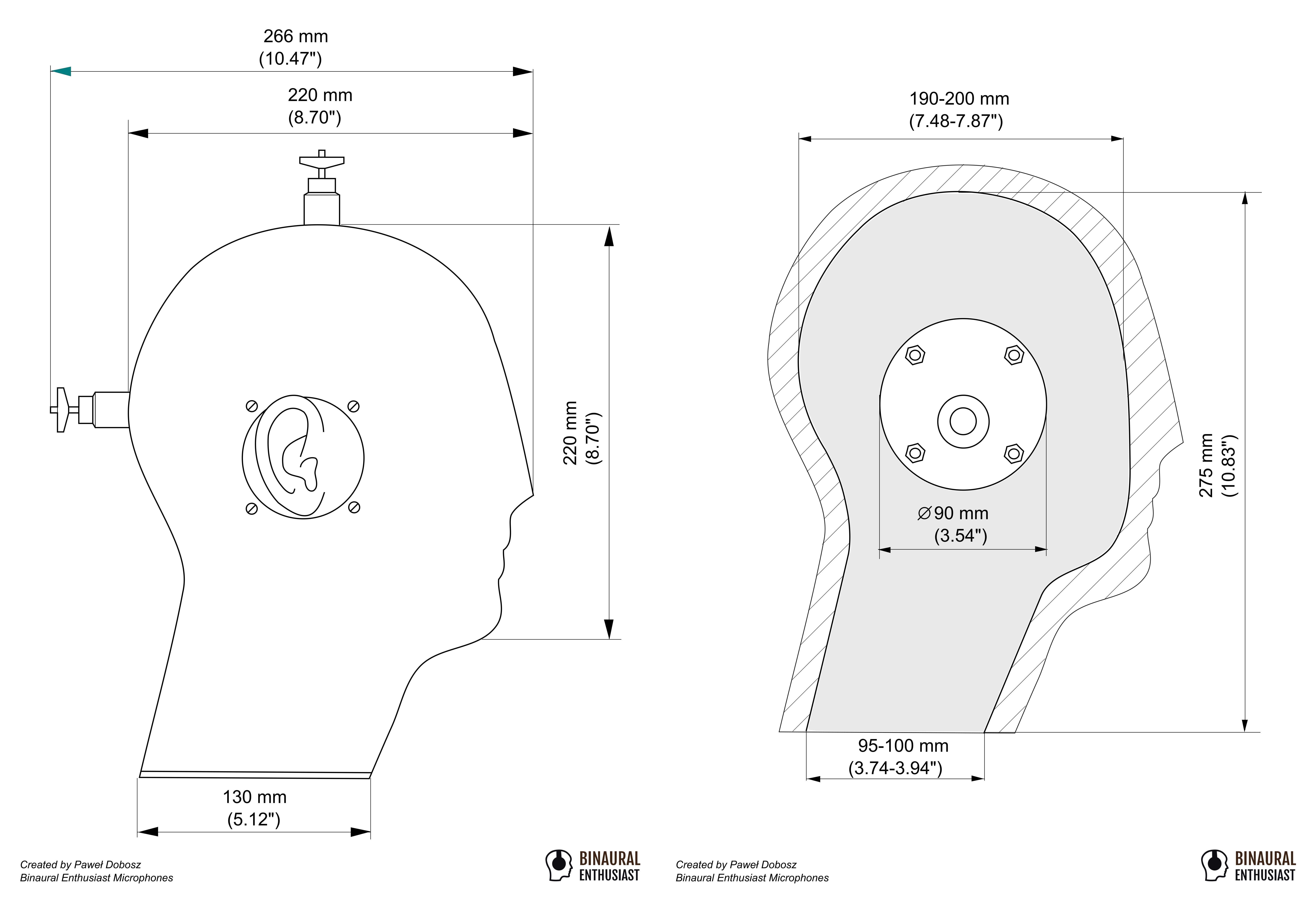 Dummy head mic price hot sale